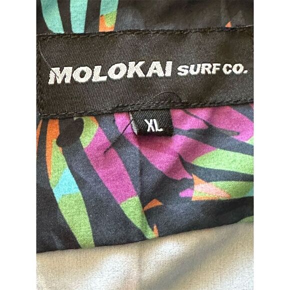 Molokai Surf Co Men's XL Floral Short Sleeve Button-Up Shirt Casual - Picture 5 of 6